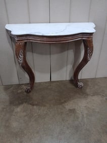Marble Top Hall Table