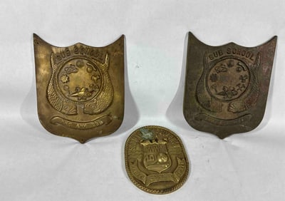 Brass Submarine School Plaques