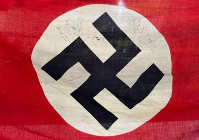 Signed German WW2 Flag