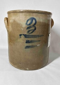 3 Gallon Triple Streak Stoneware Crock
