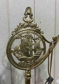 Brass Clipper Ship Floor Lamp