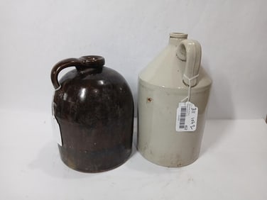 Pair of Stoneware Jugs