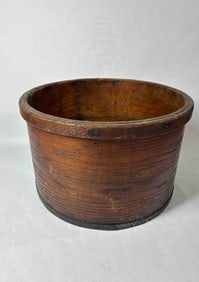 Wonderful Dark Stained Dry Grain Measure