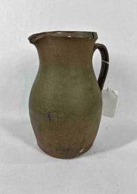 Early Stoneware Handled Pitcher