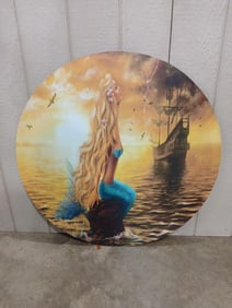 Colorful Mermaid & GhostShip Wall Art