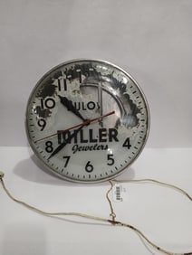 Bulova Miller Jewelers Clock