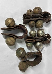 4 Brass Sleigh Bell Straps