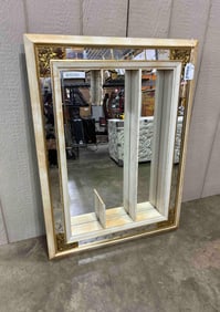 Mid Century Mirrored Wall Display Mirror