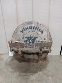 Virginia Distillery Reclaimed Barrel Wall Shelf