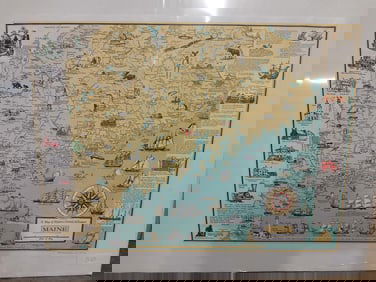 Map of Western, Central, & Eastern Maine