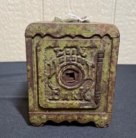 CAST IRON DETROIT COIN BANK