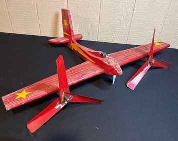 HANGING WOODEN PLANE
