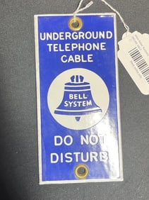 PORCELAIN BELL SYSTEM SIGN