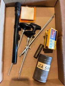COLT SINGLE ACTION PARTS, WEAVER SCOPE, CLEANING TOOLS, AND AMMO