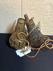 BRASS POWDER HORNS
