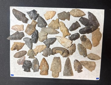 ARROWHEADS, FLINTS, AND ARTIFACTS