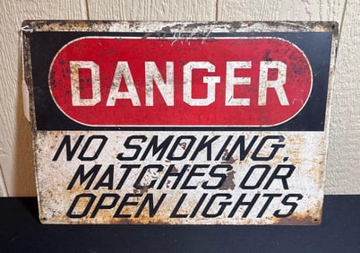DANGER NO SMOKING SIGN