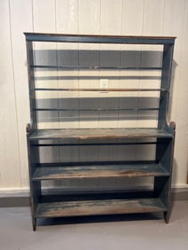 BLUE PAINTED FARMHOUSE SHELF