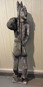CHAINSAW CARVED INDIAN HUNTER