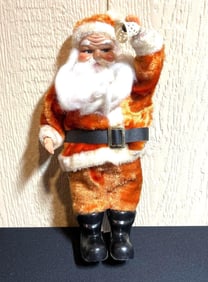 WIND UP 1950S BELLING RINGING SANTA