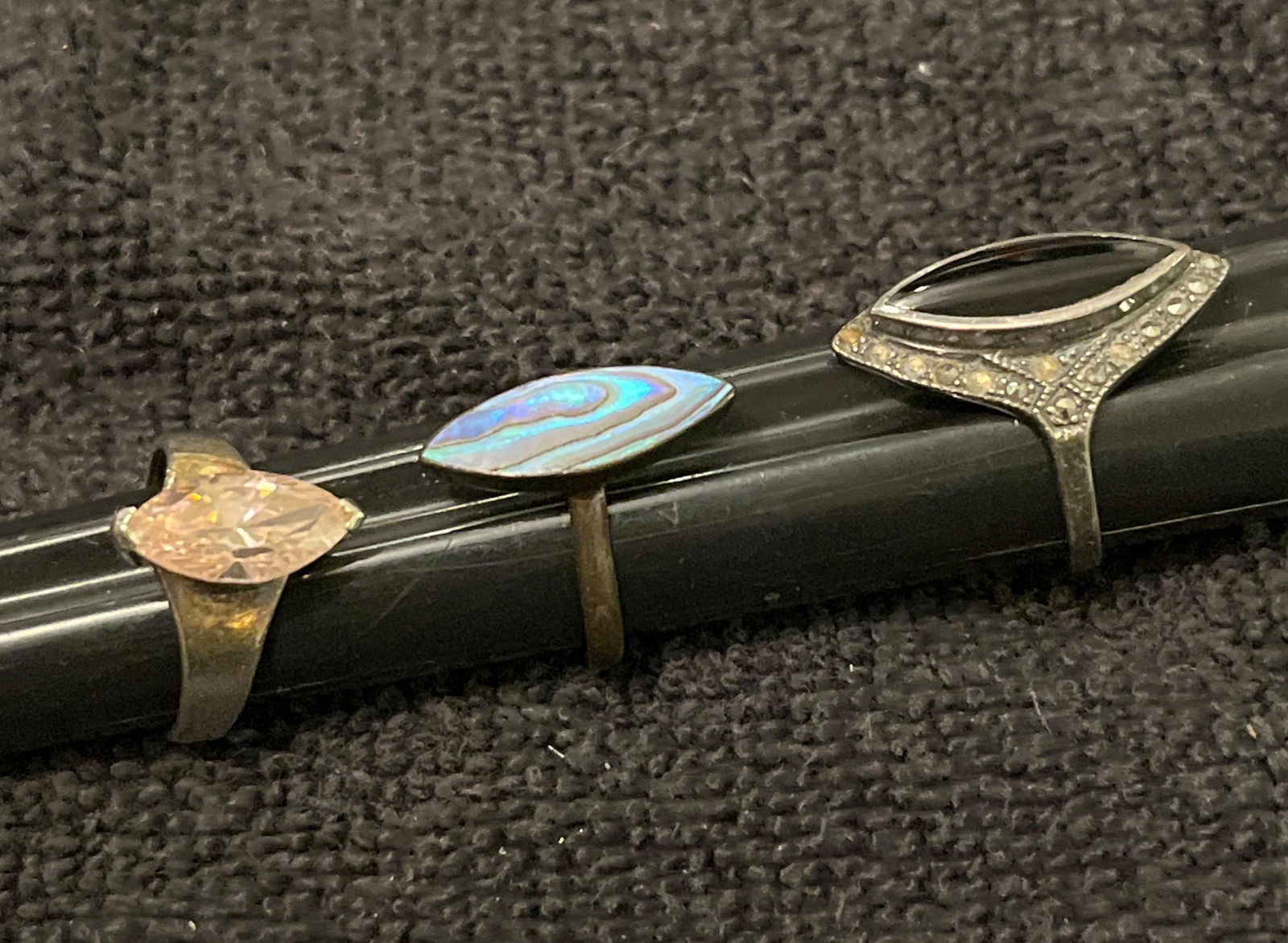 STERLING SILVER & GEM RINGS (1 of 9)