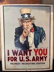 1968 US GOVERNMENT UNCLE SAM RECRUITING POSTER