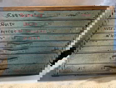 8 DRAWER NUT & BOLT CABINET