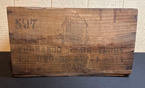 SPANISH BRANDY SHIPPING CRATE