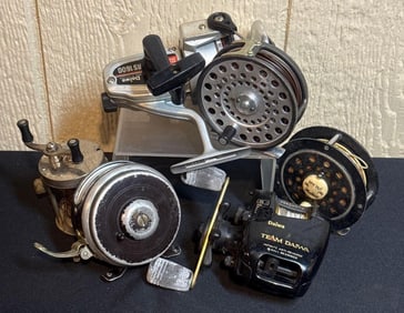 HARDY BROS, SHAKESPEARE, SOUTHBEND, AND DAIWA FISHING REELS