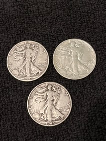 WALKING LIBERTY HALF DOLLARS