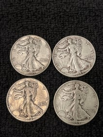 WALKING LIBERTY HALF DOLLARS