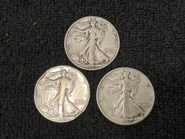 WALKING LIBERTY HALF DOLLARS