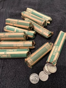 UNSORTED ROOSEVELT DIMES