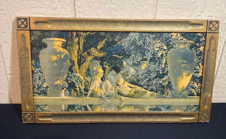 MAXFIELD PARRISH 1920S GARDEN OF ALLAH PRINT