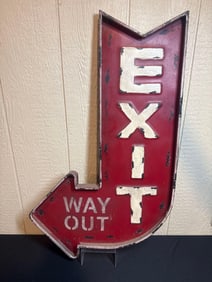 EXIT ARROW WAY OUT SIGN