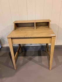 MUSTARD YELLOW PRIMITIVE WRITING DESK