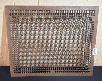CAST IRON REGISTER HEXAGON HOLE GRATE