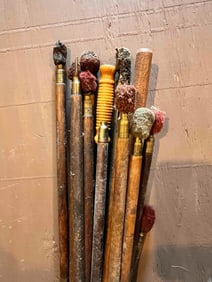 WOOD RIFLE AND BLACK POWDER GUN CLEANING RODS