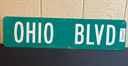 OHIO BLVD STREET SIGN