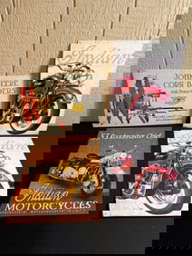 JOHN DEERE AND MOTORCYCLE TIN SIGNS