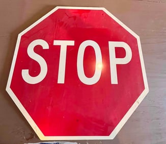 REFLECTIVE STOP SIGN