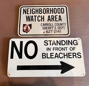 NEIGHBORHOOD WATCH & NO STANDING SIGNS