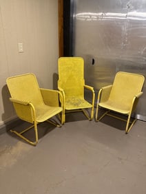 YELLOW SPRING STYLE PATIO CHAIRS