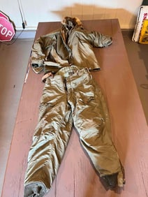 AIR CREW US MILITARY HEAVY COAT AND TROUSERS