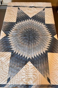 SHADES OF BLUE LONESTAR QUILT