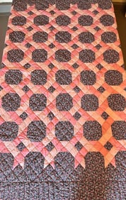 IRISH CHAIN HAND STITCHED QUILT