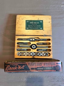 DIAMOND SCREW PLATETAP & DIE AND BATTERY TESTER