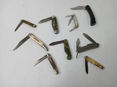 9 Folding Pocket Knives