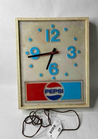 1970's Pepsi Wall Hanging Advertising Clock