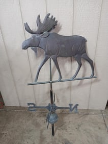 Works of Heart Copper Moose Weather Vane w/ Directional